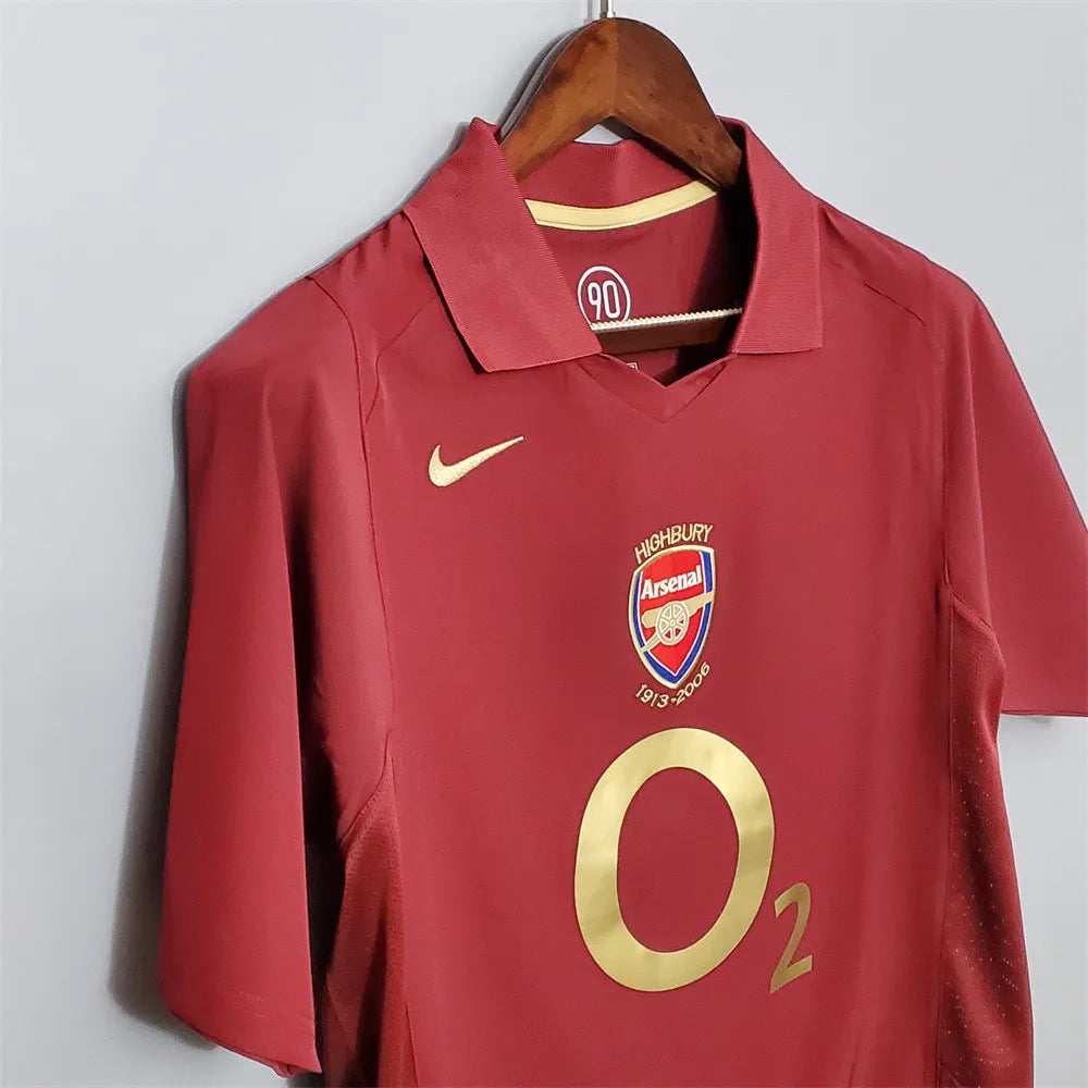 Arsenal Retro Jersey 2005 2006 Home Football Jersey Soccer Shirt