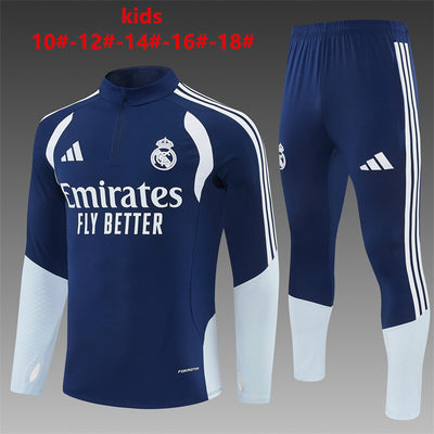 Kids Real Madrid Training Tracksuits 2026-2027 Football Kit Soccer Jersey