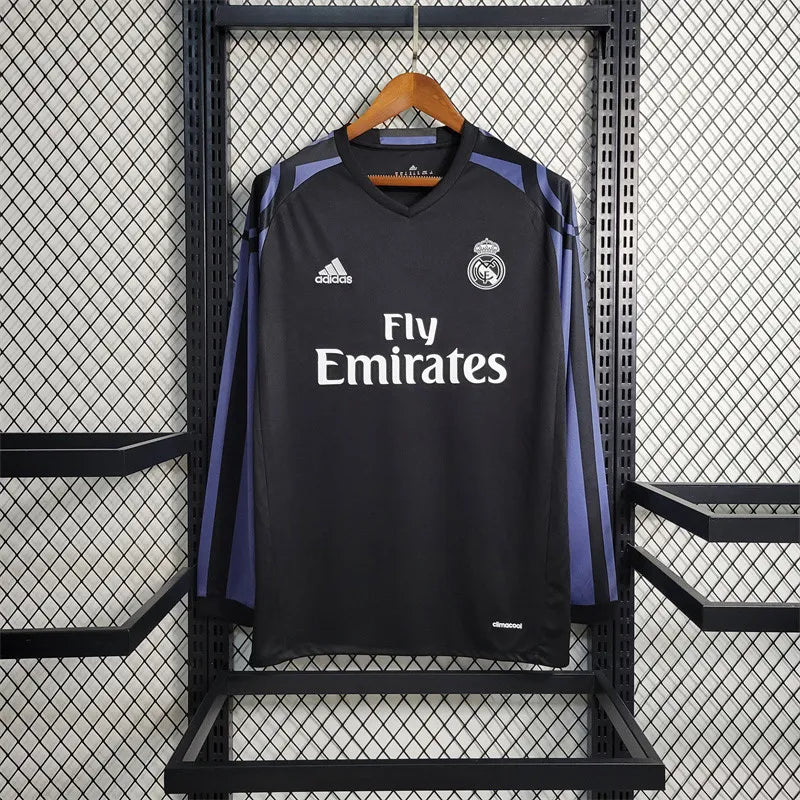 Real Madrid Jersey Third Kit 2016 2017 Retro Long Sleeves