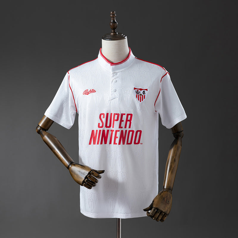 Sevilla Jersey 1991-92 Home Retro Football Kit