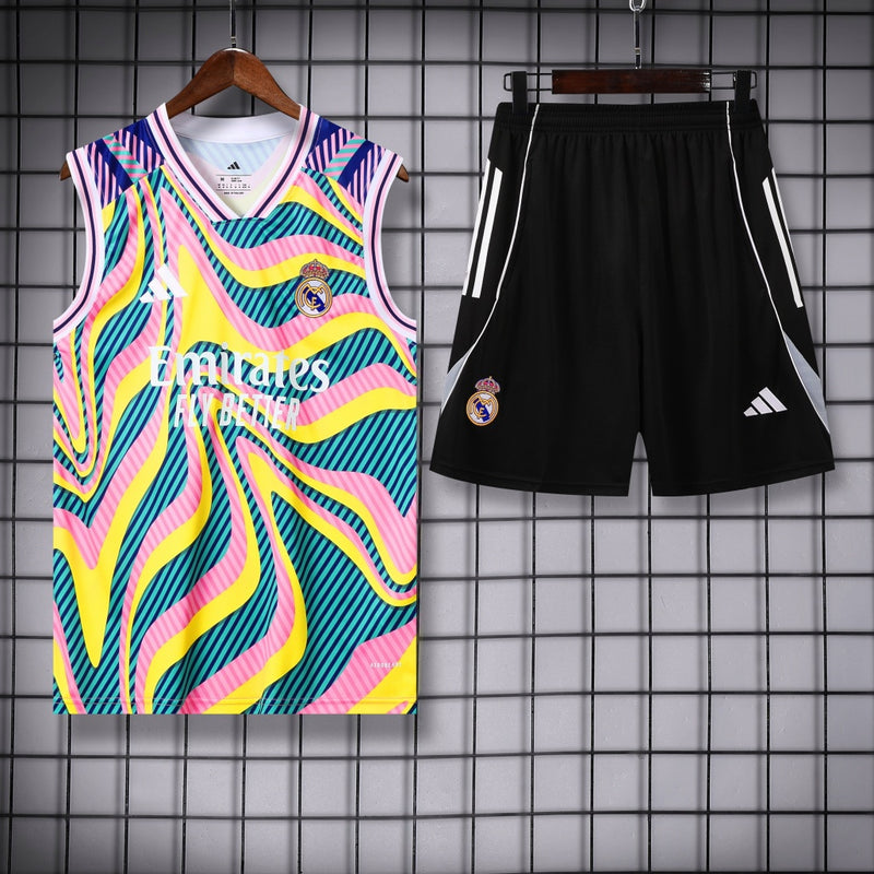 Real Madrid Vest Set Training Tracksuits 25/26 Football Kit Soccer Jersey