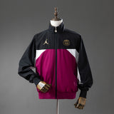 PSG Windbreaker 2025/26 Black & Psychedelic Purple Football Soccer Jacket