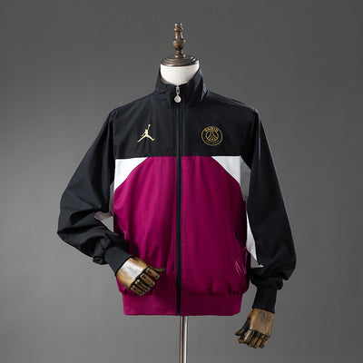 PSG Windbreaker 2025/26 Black & Psychedelic Purple Football Soccer Jacket