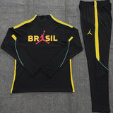 Kids Brazil Training Tracksuits 2026 Football Kit Soccer Jersey