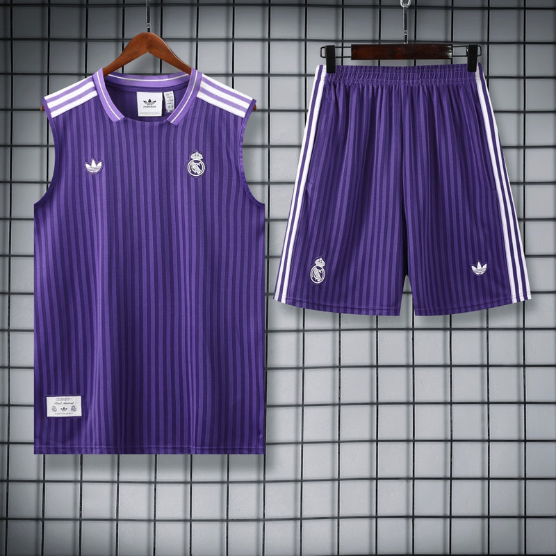 Real Madrid Vest Set Training Tracksuits 25/26 Football Kit Soccer Jersey