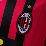 AC Milan Jersey 2007/08 Home Retro Football Kit Long Sleeves