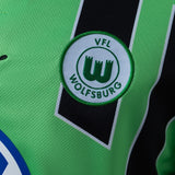 Wolfsburg Away Jersey 1999-2000 Retro Long Sleeves Football Kit Soccer Shirt PalmSportss