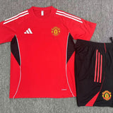 Kids Man United Training Tracksuits 25/26 Football Kit Soccer Jersey
