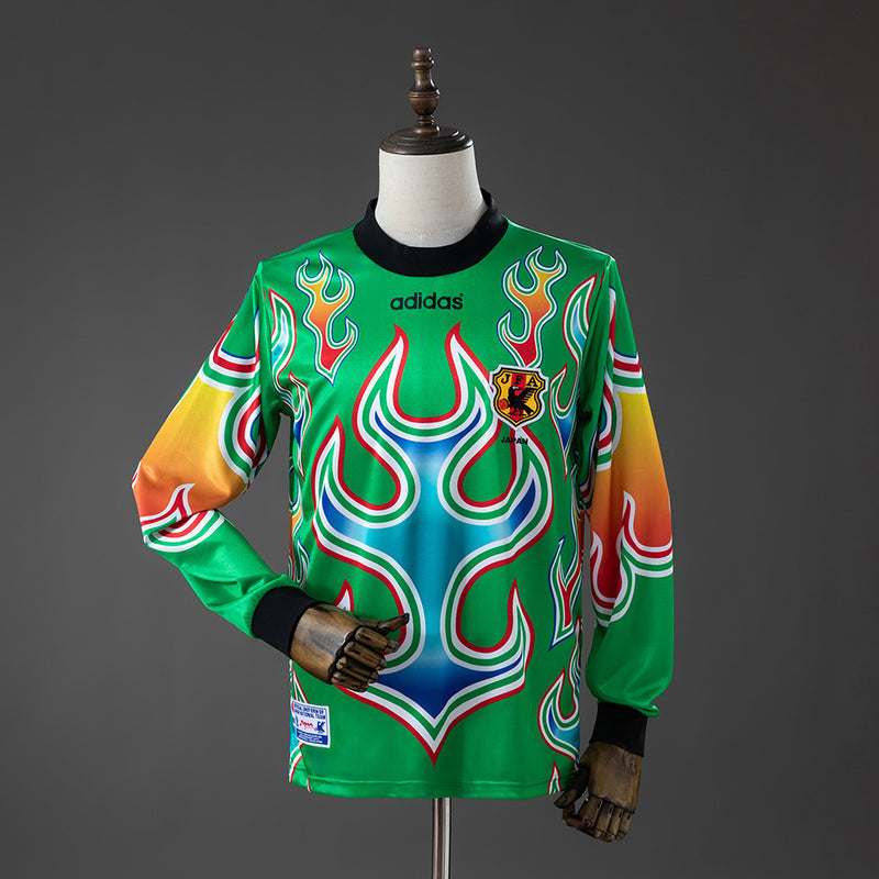 Retro Japan GK Jersey 1998 Long Sleeves Football Kit Soccer Shirt