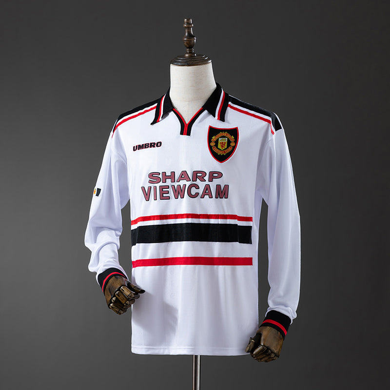 Manchester United Jersey 1998-99 Away Retro Kit Long Sleeves