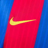 Barcelona Jersey 2016/17 Home Retro Football Kit Long Sleeves