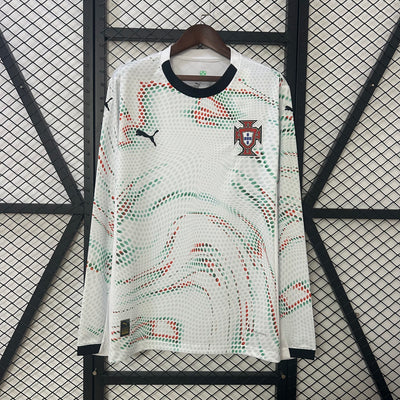 Portugal Jersey 25/26 Away Long Sleeves Ronaldo Football Kit Soccer Jersey