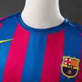 Barcelona Jersey 2005-06 Home Retro Football Kit Long Sleeves