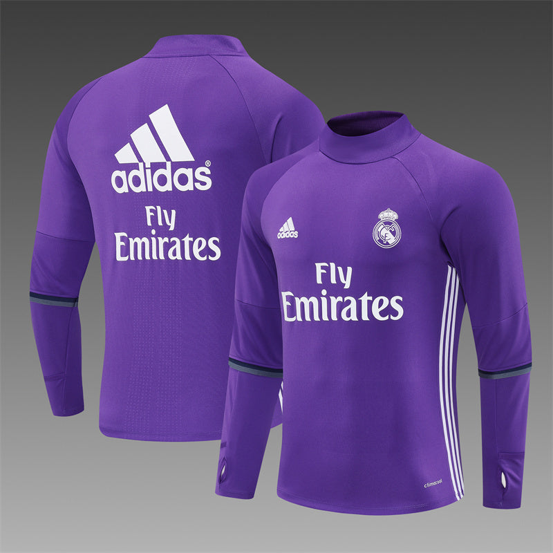 Retro Real Madrid Training Tracksuits 2016-17 Football Kit Soccer Jersey