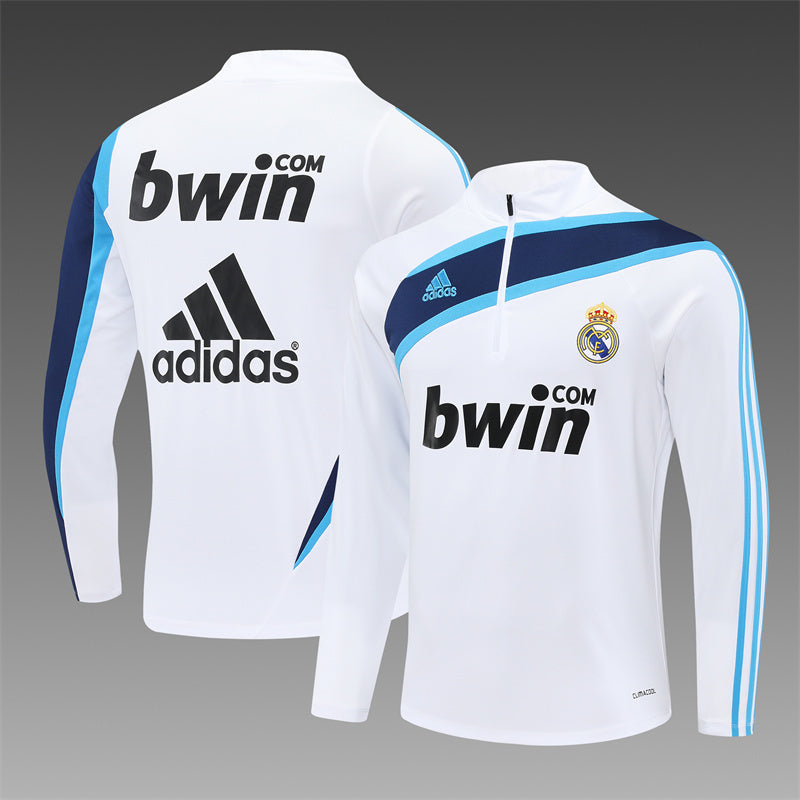 Retro Real Madrid Training Tracksuits 2009-10 Football Kit Soccer Jersey