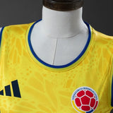 Women Colombia Home Vest 2026 World Cup Football Kit Soccer Shirt PalmSportss