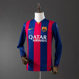 Barcelona Jersey 2014-15 Home Retro Kit Long Sleeves