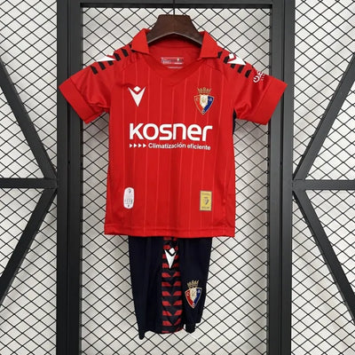 Kids Osasuna Jersey 25/26 Home Football Kit Soccer Jersey