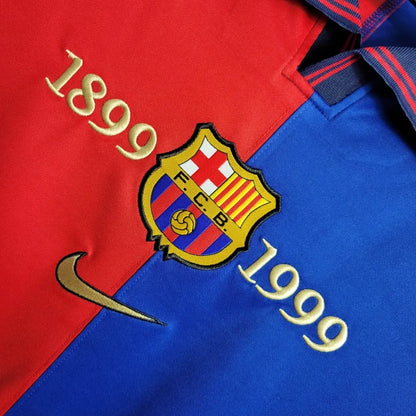 Retro-Barcelona-Jersey-1899-1999-Anniversary-Football-Kit-Soccer-Shirt-Long-Sleeves