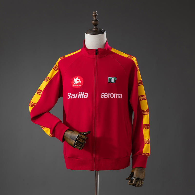 AS Roma Windbreaker 1988-1989 Red Football Soccer Jacket