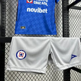 Kids Cruz Azul Jersey 25/26 Home Football Kit Soccer Jersey - PalmSportss