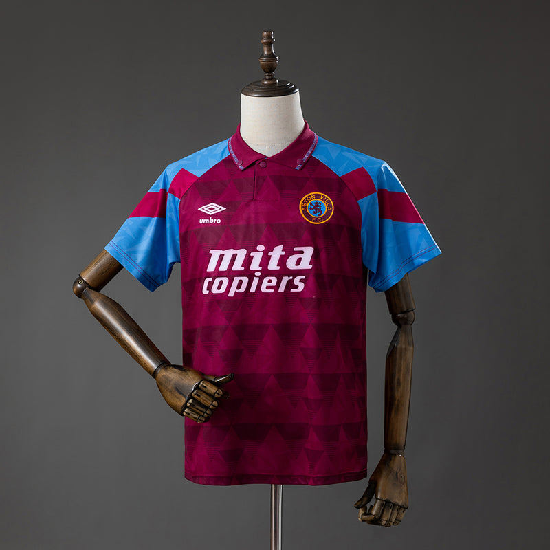 Retro Aston Villa Home Jersey 1998 Football Kit Soccer Shirt
