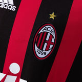 AC Milan Jersey 2008-09 Home Retro Football Kit Long Sleeves