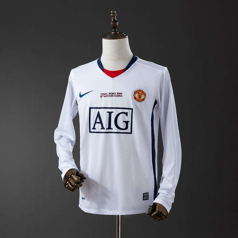 Manchester United Jersey 2008-09 Away Retro Kit Long Sleeves