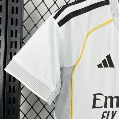 Kids Real Madrid Home Jersey 25/26 Football Kit Soccer Jersey