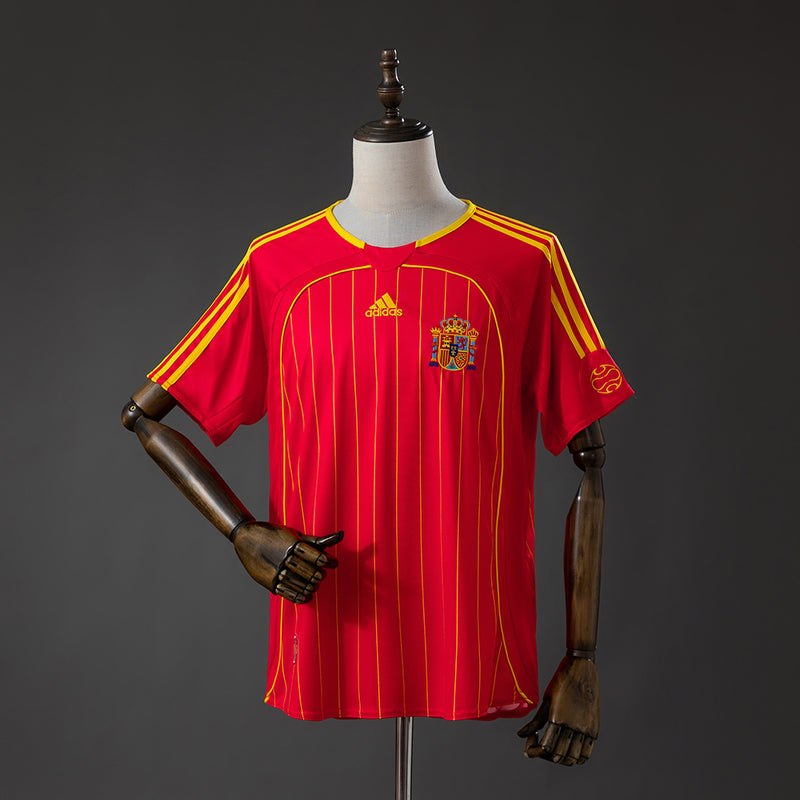 Spain Home Jersey 2006 Retro Football Kit Soccer Shirt