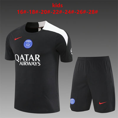 Kids PSG Training Tracksuits 25/26 Football Kit Soccer Jersey