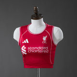 Women Liverpool Home Vest 25/26 Football Kit Soccer Shirt PalmSportss