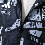 Arsenal Windbreaker 2025/26 Black Grey Football Kit