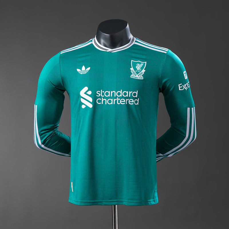 Liverpool Jersey 25/26 Third Football Kit Player Version Long Sleeves