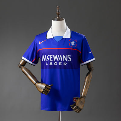 Rangers Jersey 1997-99 Home Retro Football Kit