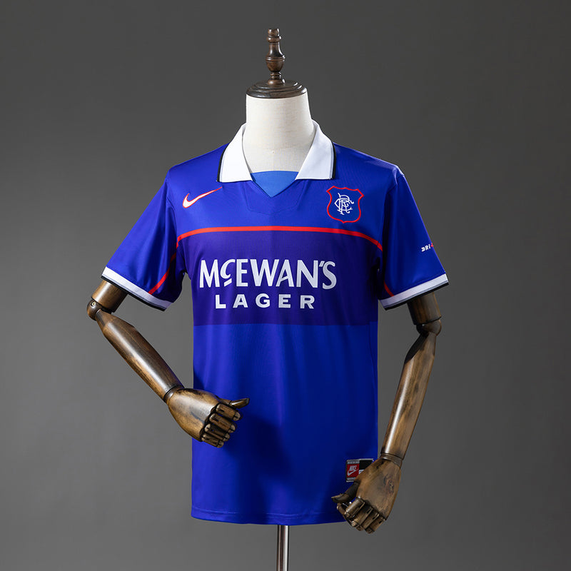 Rangers Jersey 1997-99 Home Retro Football Kit