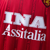 Rome Jersey 1999-00 Home Retro Football Kit Long Sleeves