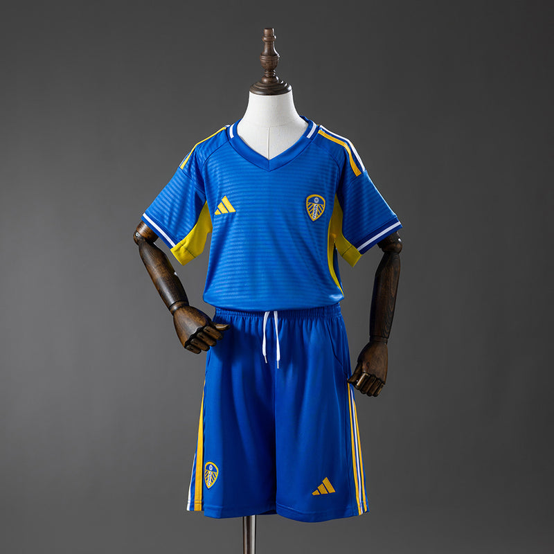 Kids Leeds United Away Jersey 2025/26 Football Kit Soccer Shirt