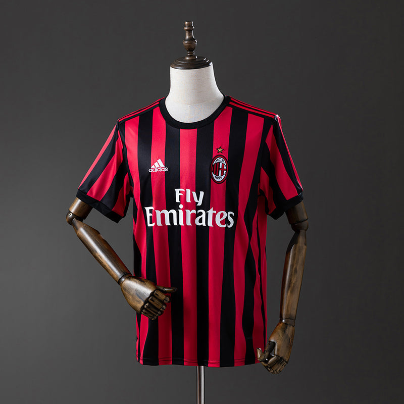 AC Milan Jersey 2017-18 Home Retro Football Kit