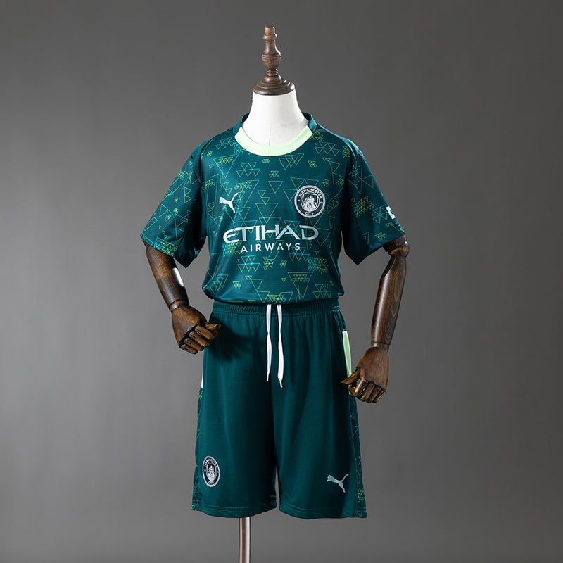 Kids Manchester City Jersey 25/26 Fourth Football Kit