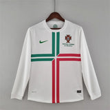 Portugal Jersey Away kit 2012 Retro Long Sleeves Football Team Soccer Shirt - PalmSportss