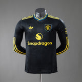 Player Version Man United Third Jersey 2025/26 Long Sleeves Football Kit Soccer Shirt