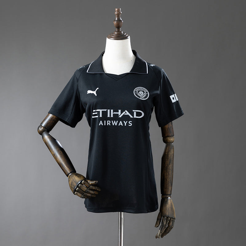 Women Manchester City Jersey 25/26 Away Football Kit Soccer Jersey