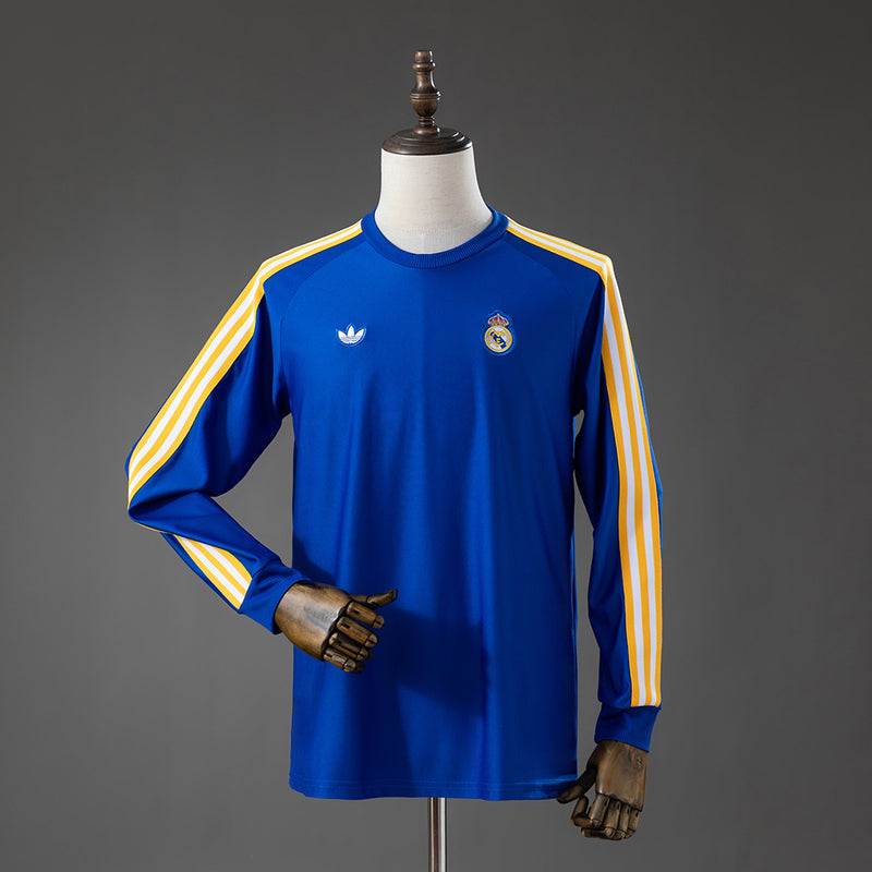 Real Madrid Blue Jersey 2026-2027 Long Sleeves Football Kit Soccer Shirt