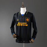 Man United Jersey 1993-95 Away Retro Football Kit Long Sleeves