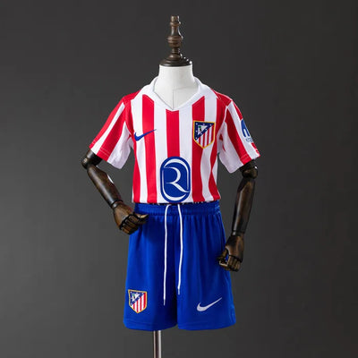 Kids Atletico Madrid Jersey 25/26 Home Football Kit
