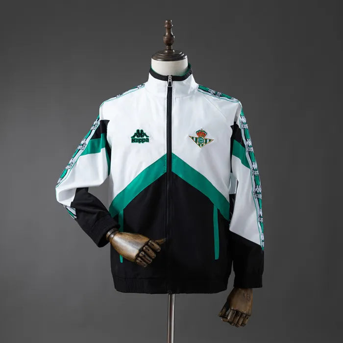 Real Betis Windbreaker 2025/26 Black White Football Kit