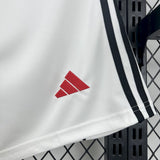 Man United Shorts 25/26 Home White Football Kit Soccer Shorts