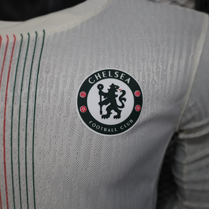 Player Version Chelsea Away Jersey 25/26 Long Sleeves Football Kit Soccer Jersey