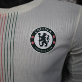 Player Version Chelsea Away Jersey 25/26 Long Sleeves Football Kit Soccer Jersey - PalmSportss